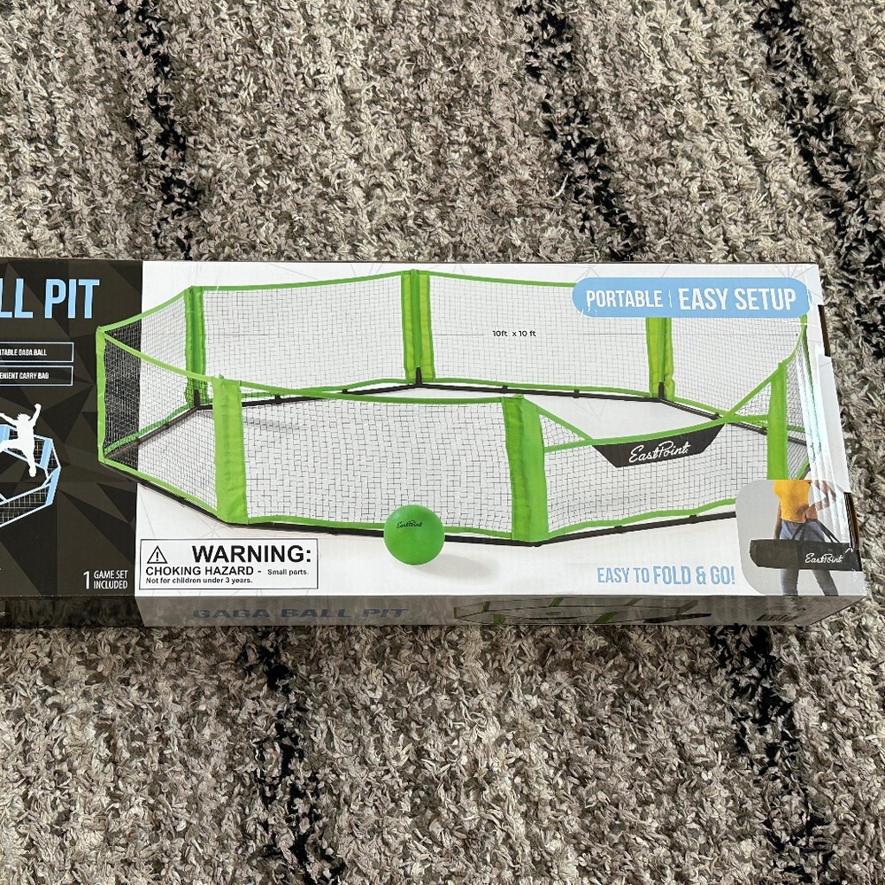 New Eastpoint Gaga Ball Pit: Steel Toss Game Set 4+ Players with Carrying Case